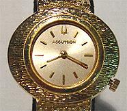 Accutron 2183 - Ladies gold dial GF